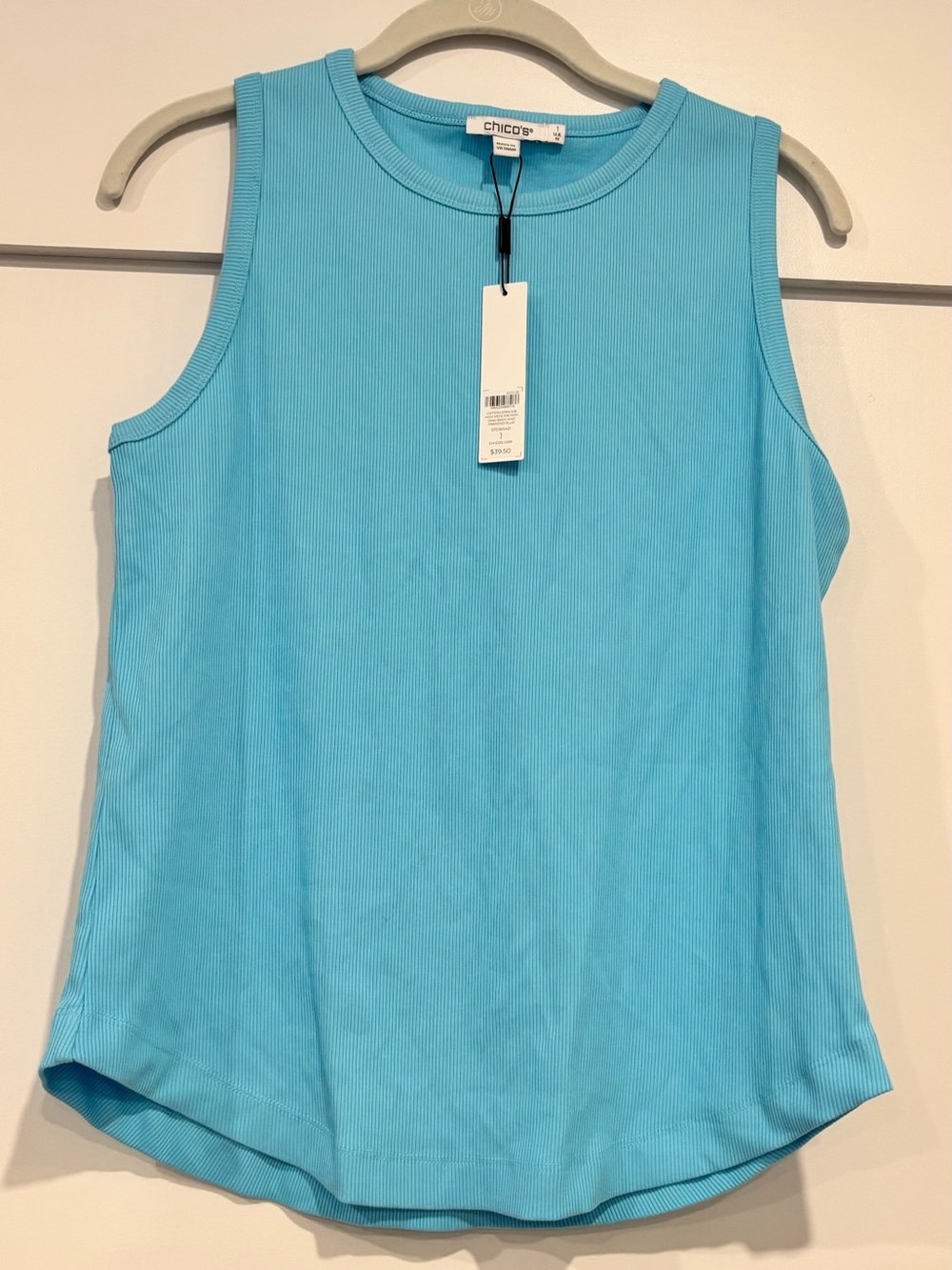 Chico's Bright Aqua Tank Top Size 1